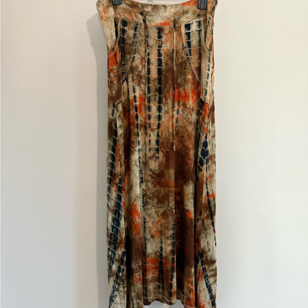 Boho Tie-Dye Maxi Skirt